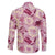 Aloha Hawaii Paniolo Lokelani Rose Palaka Family Matching Long Sleeve Bodycon Dress and Hawaiian Shirt Coastal Rodeo - Polynesian Pride