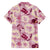 Aloha Hawaii Paniolo Lokelani Rose Palaka Family Matching Off The Shoulder Long Sleeve Dress and Hawaiian Shirt Coastal Rodeo - Polynesian Pride