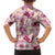 Aloha Hawaii Paniolo Lokelani Rose Palaka Family Matching Short Sleeve Bodycon Dress and Hawaiian Shirt Coastal Rodeo - Polynesian Pride