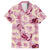 Aloha Hawaii Paniolo Lokelani Rose Palaka Family Matching Short Sleeve Bodycon Dress and Hawaiian Shirt Coastal Rodeo - Polynesian Pride