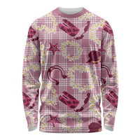 Aloha Hawaii Paniolo Lokelani Rose Palaka Long Sleeve Shirt Coastal Rodeo - Polynesian Pride