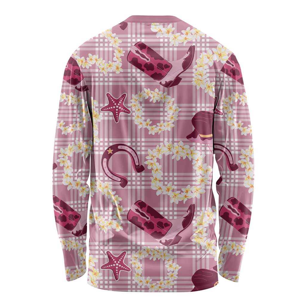 Aloha Hawaii Paniolo Lokelani Rose Palaka Long Sleeve Shirt Coastal Rodeo - Polynesian Pride