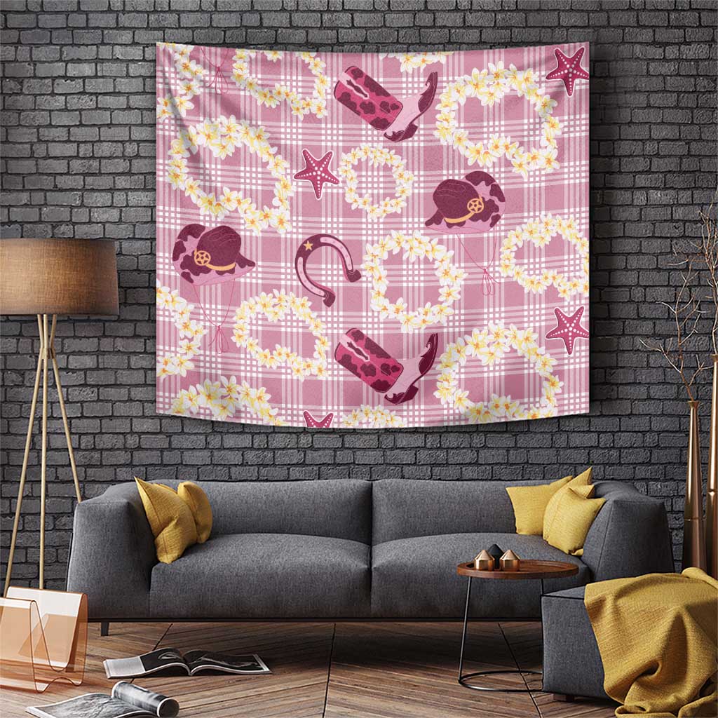 Aloha Hawaii Paniolo Lokelani Rose Palaka Tapestry Coastal Rodeo LT7 Rose Pink - Polynesian Pride