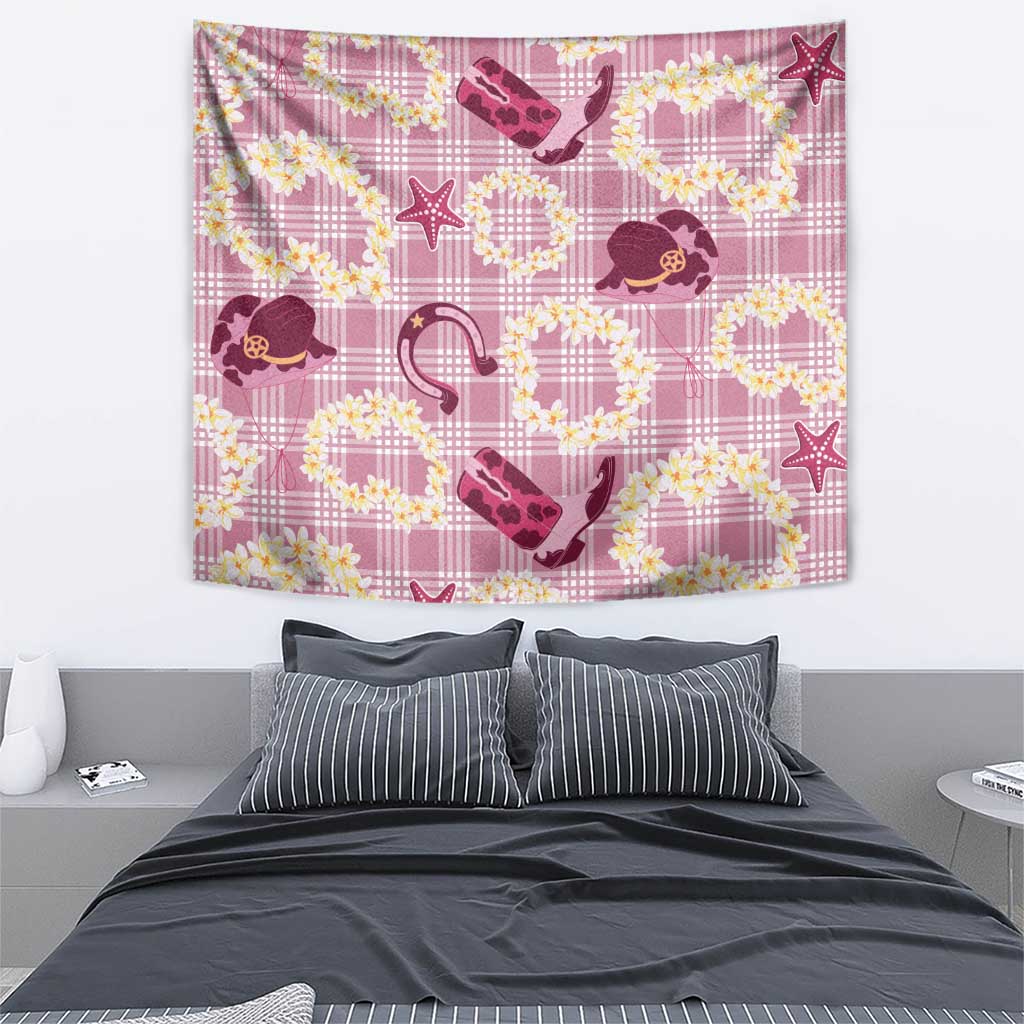 Aloha Hawaii Paniolo Lokelani Rose Palaka Tapestry Coastal Rodeo LT7 - Polynesian Pride