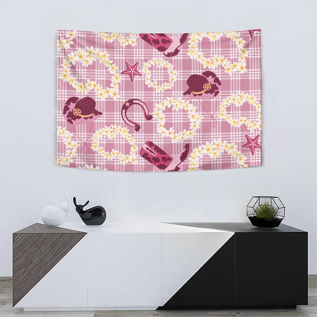 Aloha Hawaii Paniolo Lokelani Rose Palaka Tapestry Coastal Rodeo LT7 - Polynesian Pride