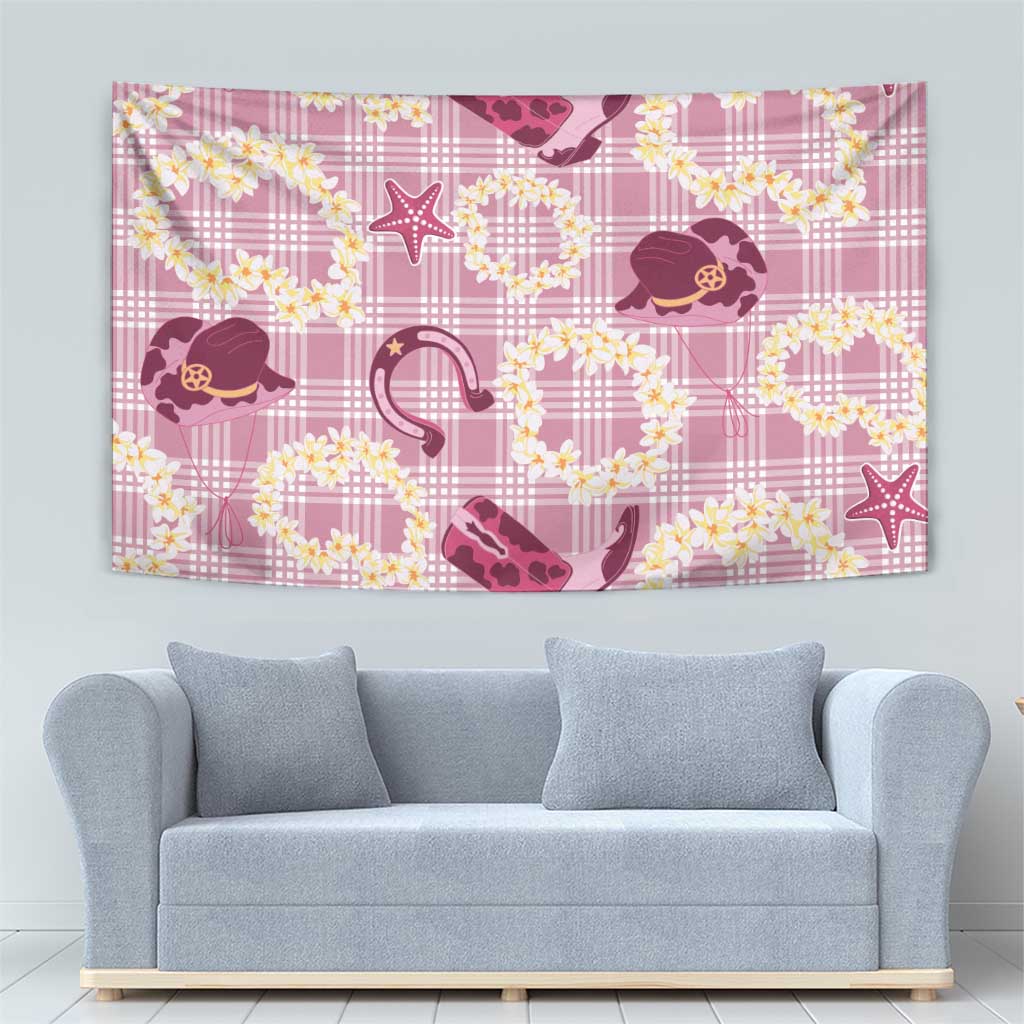 Aloha Hawaii Paniolo Lokelani Rose Palaka Tapestry Coastal Rodeo LT7 - Polynesian Pride