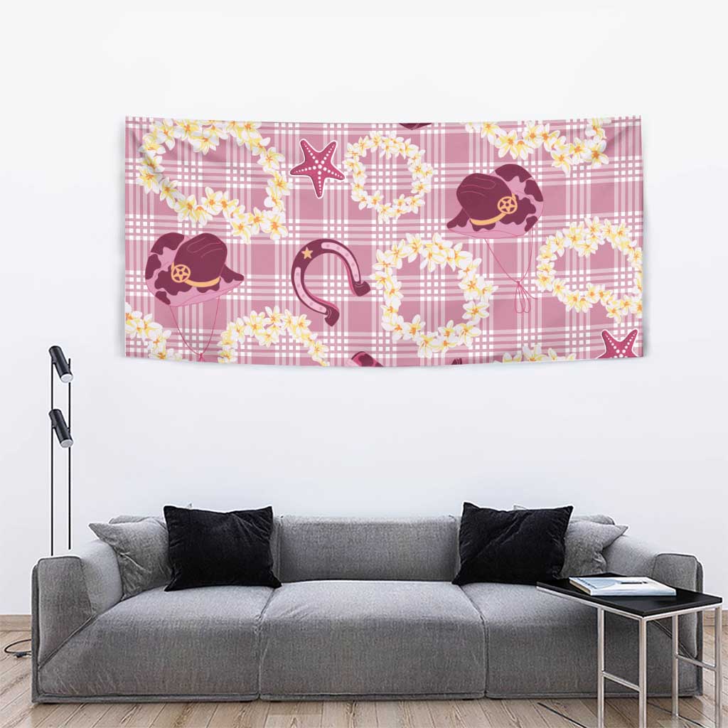 Aloha Hawaii Paniolo Lokelani Rose Palaka Tapestry Coastal Rodeo LT7 - Polynesian Pride