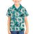 Aloha Hawaii Paniolo Teal Palaka Family Matching Long Sleeve Bodycon Dress and Hawaiian Shirt Coastal Rodeo - Polynesian Pride