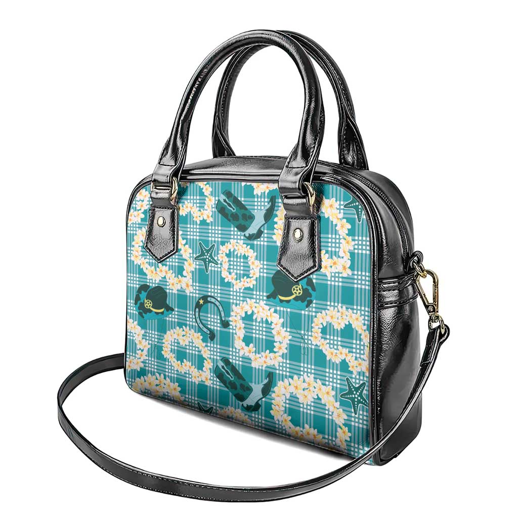 Aloha Hawaii Paniolo Teal Palaka Shoulder Handbag Coastal Rodeo LT7 - Polynesian Pride