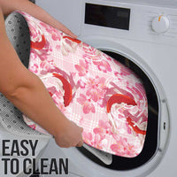 Pink Palaka Hawaii Aloha Bathroom Set Koi Pond Mix Sakura - Polynesian Pride