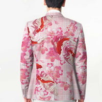 Pink Palaka Hawaii Aloha Blazer Koi Pond Mix Sakura - Polynesian Pride