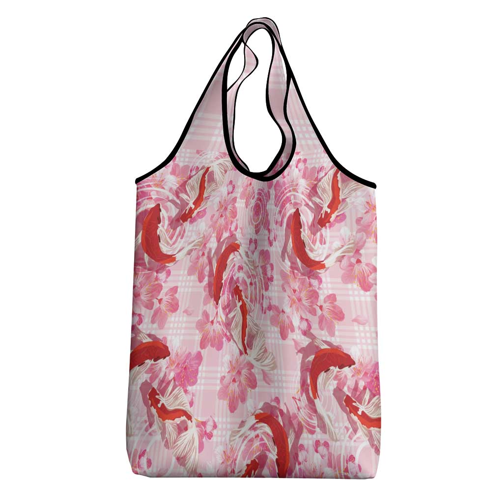 Pink Palaka Hawaii Aloha Grocery Bag Koi Pond Mix Sakura - Polynesian Pride