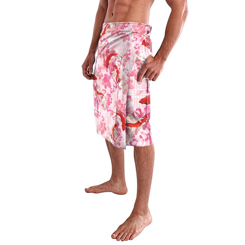 Pink Palaka Hawaii Aloha Lavalava Koi Pond Mix Sakura - Polynesian Pride