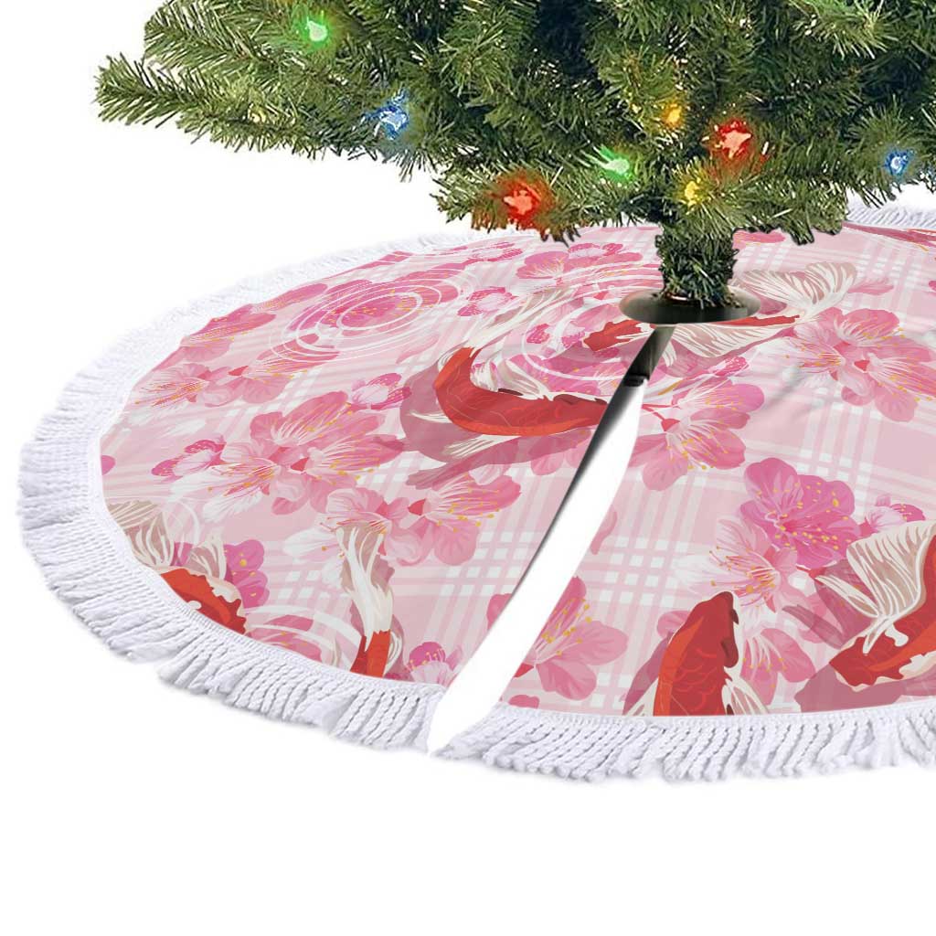 Pink Palaka Hawaii Aloha Tree Skirt Koi Pond Mix Sakura - Polynesian Pride