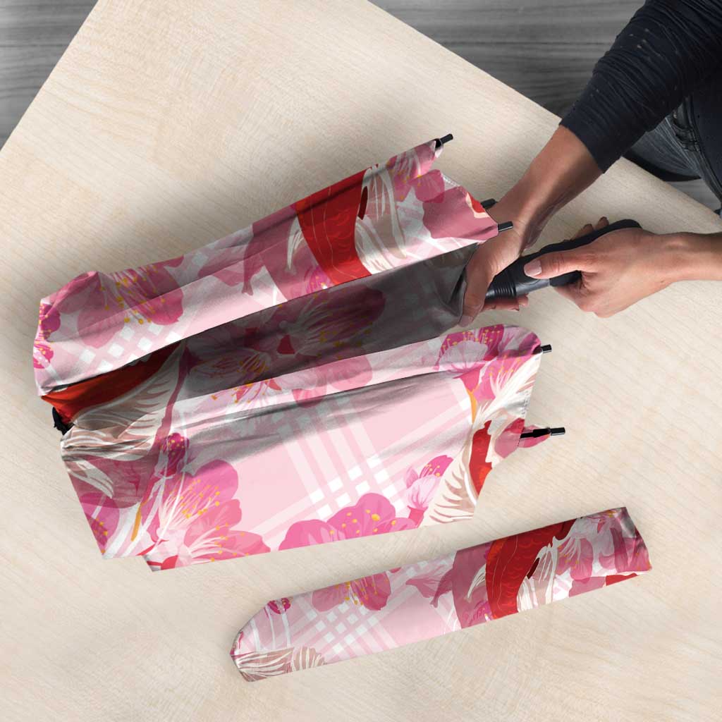 Pink Palaka Hawaii Aloha Umbrella Koi Pond Mix Sakura LT7 - Polynesian Pride