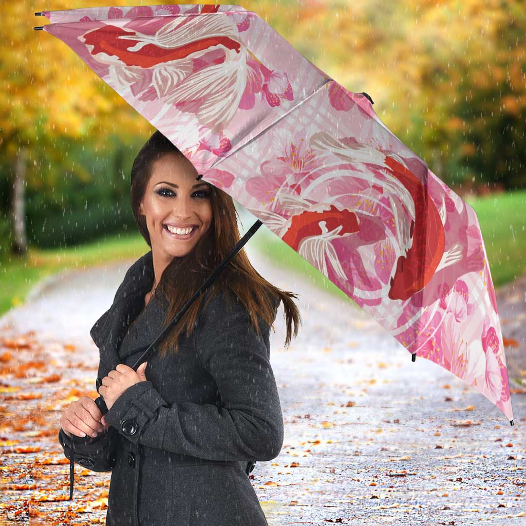 Pink Palaka Hawaii Aloha Umbrella Koi Pond Mix Sakura LT7 - Polynesian Pride