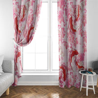 Pink Palaka Hawaii Aloha Window Curtain Koi Pond Mix Sakura - Polynesian Pride