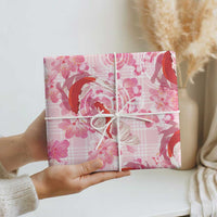 Pink Palaka Hawaii Aloha Wrapping Paper Koi Pond Mix Sakura