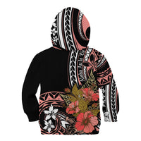 Hawaii Valentine Kid Hoodie Plumeria Aloha Wau Ia Oe LT7 - Polynesian Pride