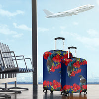 New Zealand Pohutukawa with Tui Birds Luggage Cover Version 2 LT7 - Polynesian Pride