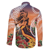 Hawaii Women's Day Tribal Family Matching Tank Maxi Dress and Hawaiian Shirt Pele Honua Mea LT7 - Polynesian Pride