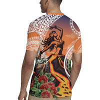 Hawaii Women's Day Tribal Rugby Jersey Pele Honua Mea LT7 - Polynesian Pride
