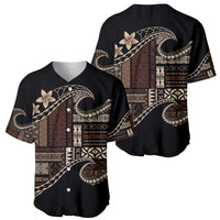 Samoa Siapo Mamanu Baseball Jersey Waves Motifs