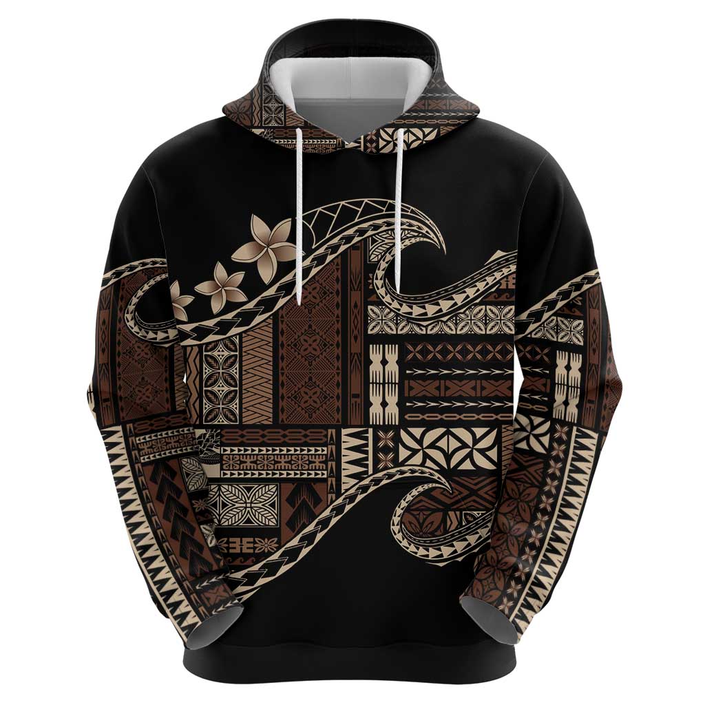 Samoa Siapo Mamanu Hoodie Waves Motifs