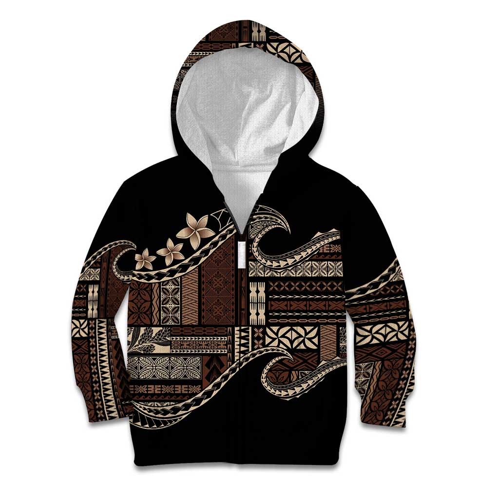 Samoa Siapo Mamanu Kid Hoodie Waves Motifs
