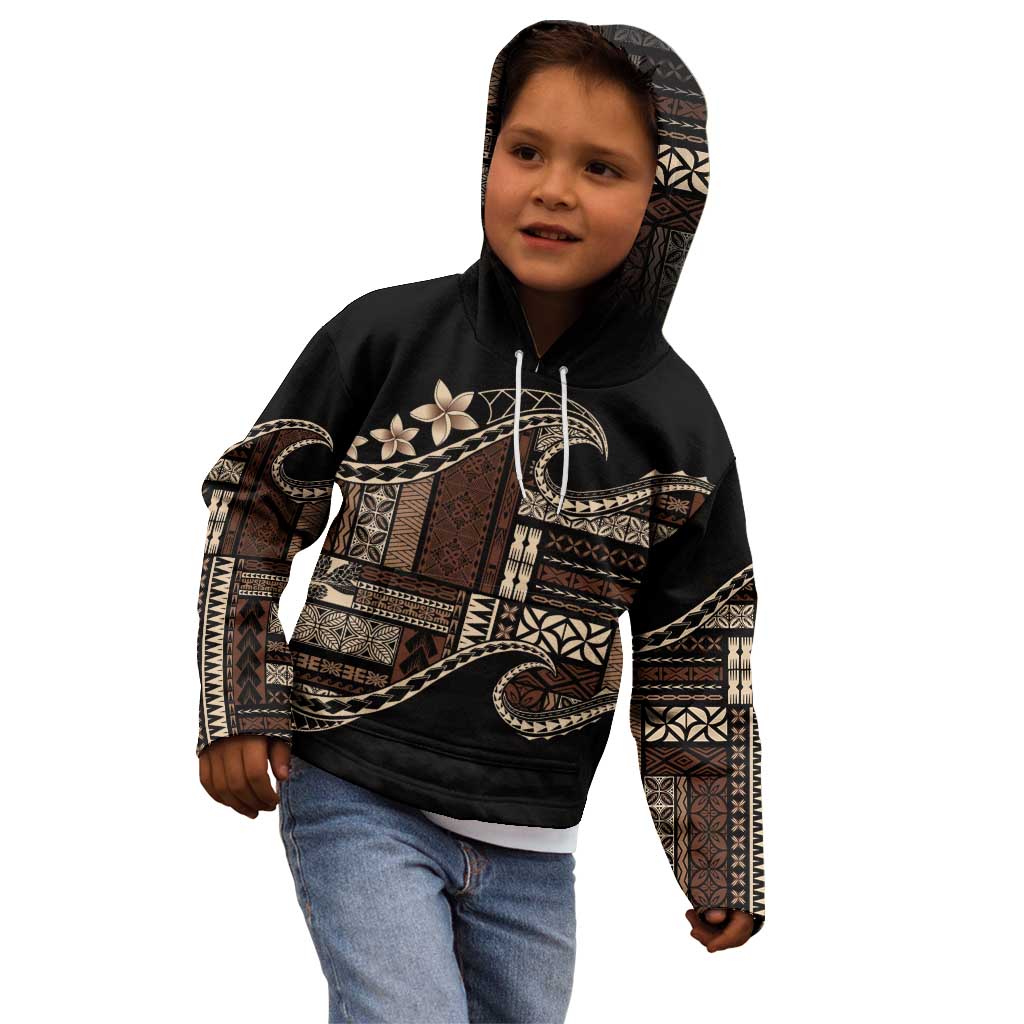 Samoa Siapo Mamanu Kid Hoodie Waves Motifs