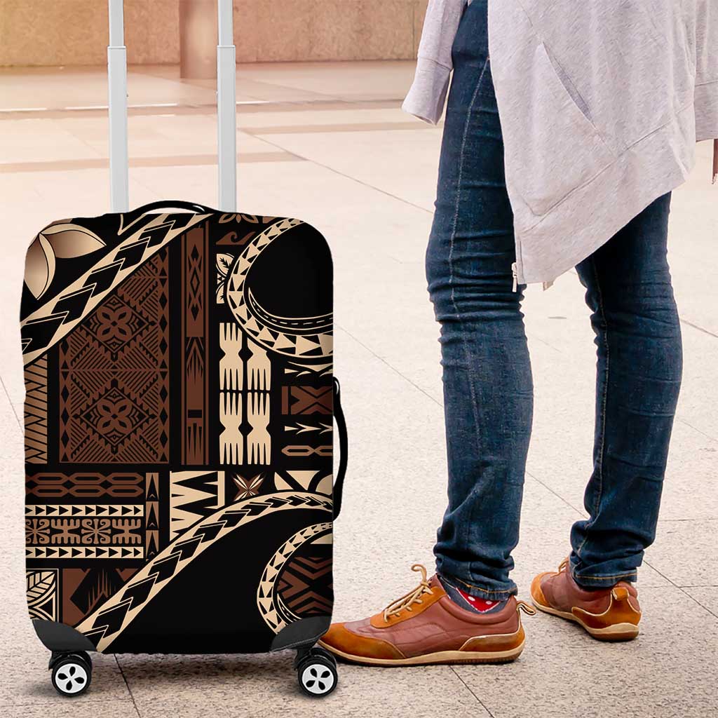 Samoa Siapo Mamanu Luggage Cover Waves Motifs