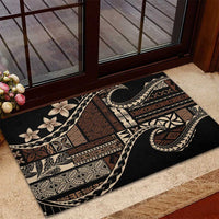 Samoa Siapo Mamanu Rubber Doormat Waves Motifs