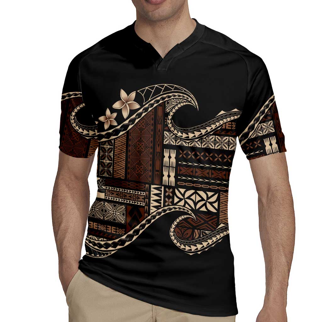 Samoa Siapo Mamanu Rugby Jersey Waves Motifs