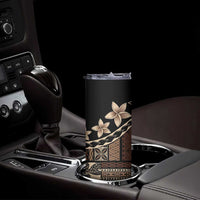 Samoa Siapo Mamanu Skinny Tumbler Waves Motifs LT7 - Polynesian Pride