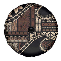 Samoa Siapo Mamanu Spare Tire Cover Waves Motifs