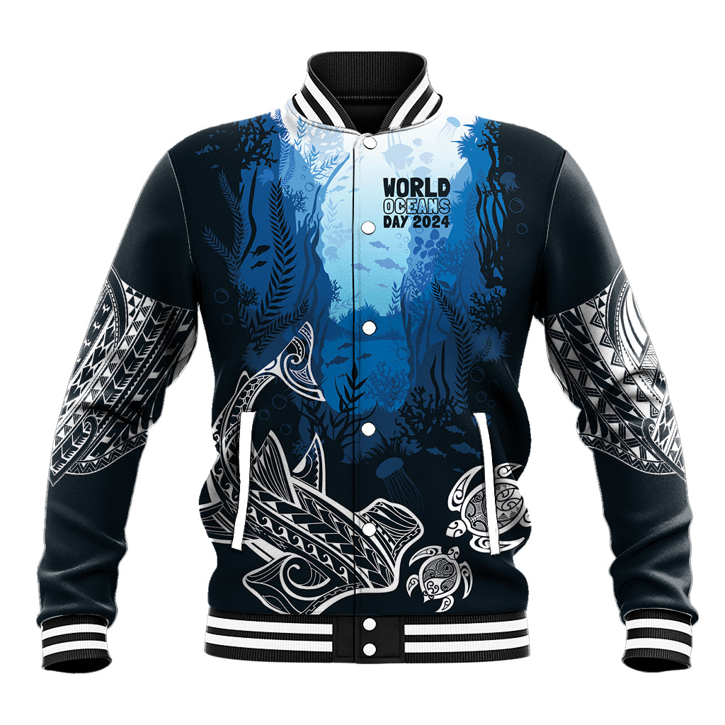 World Ocean Day Pasifika Baseball Jacket Awaken New Depths
