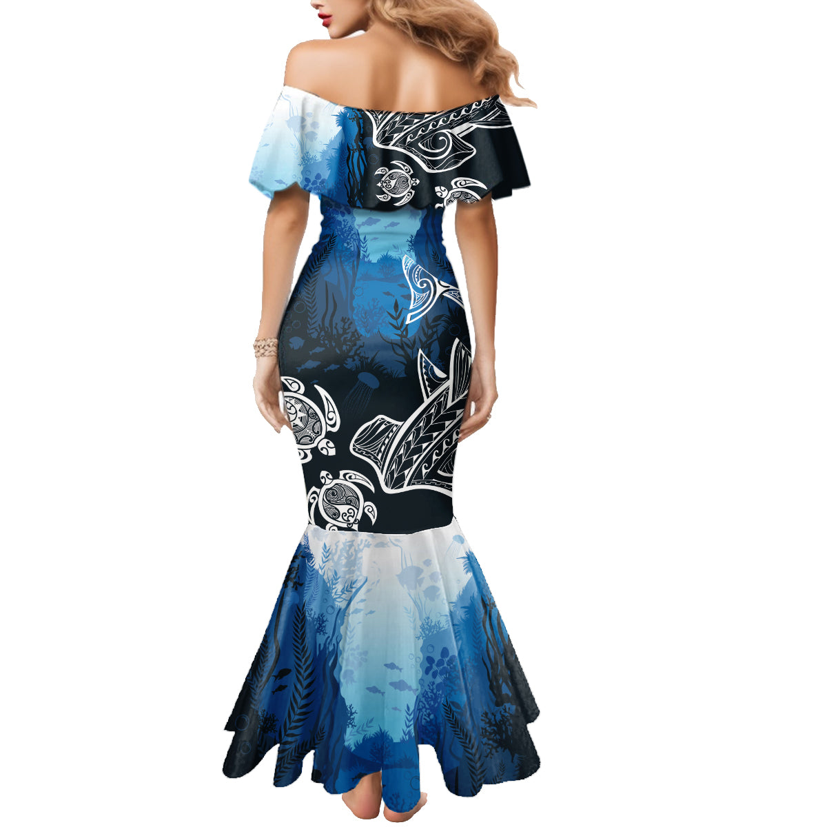 World Ocean Day Pasifika Family Matching Mermaid Dress and Hawaiian Shirt Awaken New Depths LT7 - Polynesian Pride