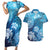 Hawaii World Ocean Day Couples Matching Short Sleeve Bodycon Dress and Hawaiian Shirt Kakau Turtles