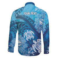 Hawaii World Ocean Day Family Matching Short Sleeve Bodycon Dress and Hawaiian Shirt Kakau Turtles