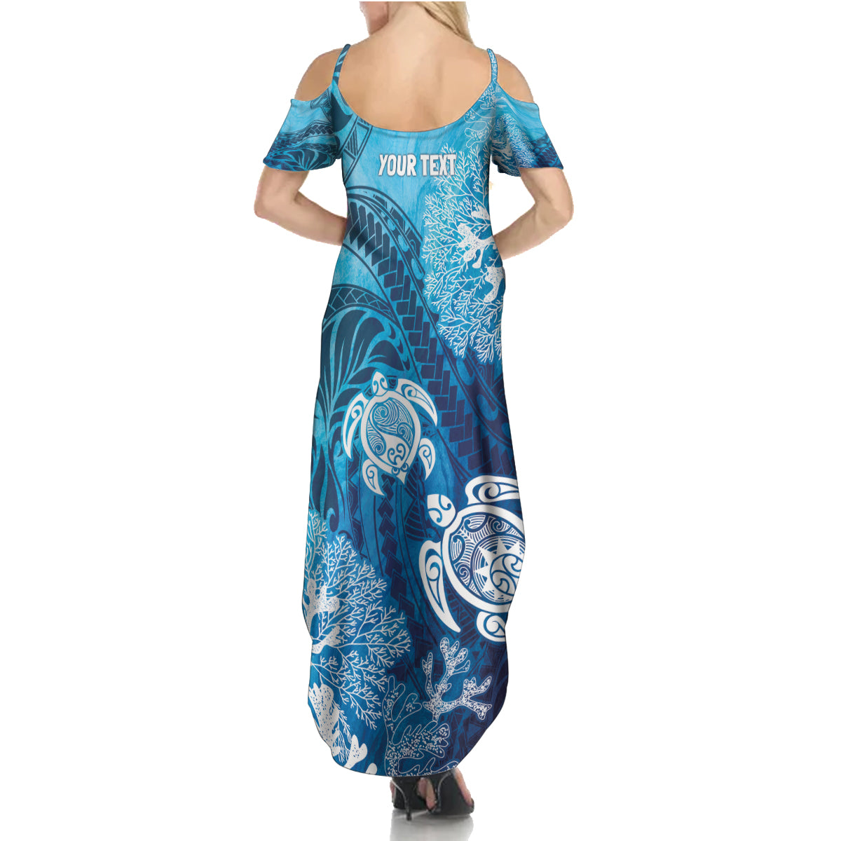 Hawaii World Ocean Day Family Matching Summer Maxi Dress and Hawaiian Shirt Kakau Turtles