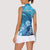 Hawaii World Ocean Day Women Sleeveless Polo Shirt Kakau Turtles