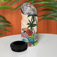 Summer Holiday It's 5 o'clock Somewhere Vintage Hawaii 4 in 1 Can Cooler Tumbler