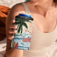 Summer Holiday It's 5 o'clock Somewhere Vintage Hawaii 4 in 1 Can Cooler Tumbler