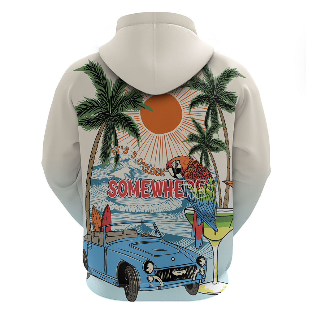 Summer Holiday It's 5 o'clock Somewhere Vintage Hawaii Hoodie