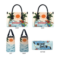 Summer Holiday It's 5 o'clock Somewhere Vintage Hawaii Leather Bag