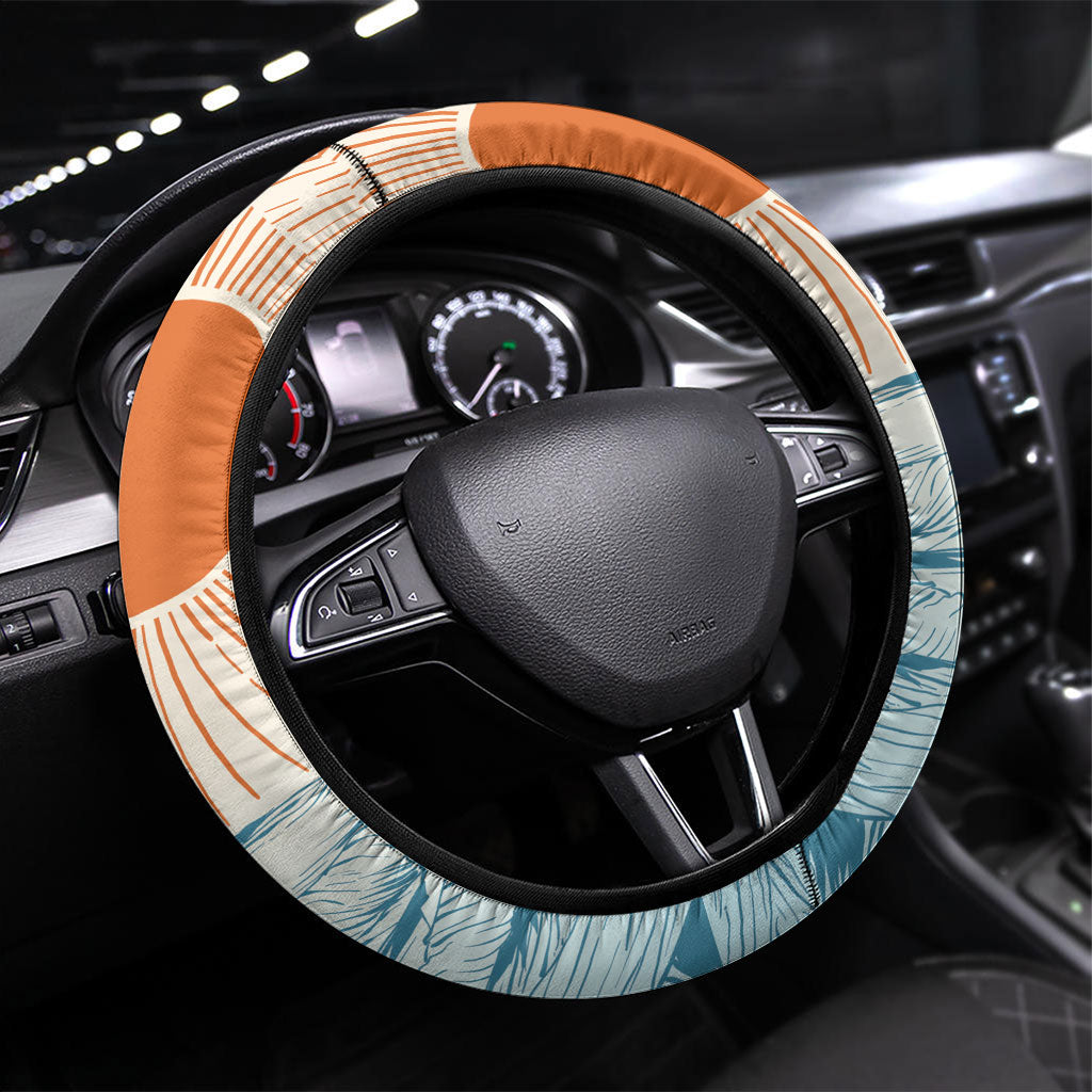 Summer Holiday It's 5 o'clock Somewhere Vintage Hawaii Steering Wheel Cover