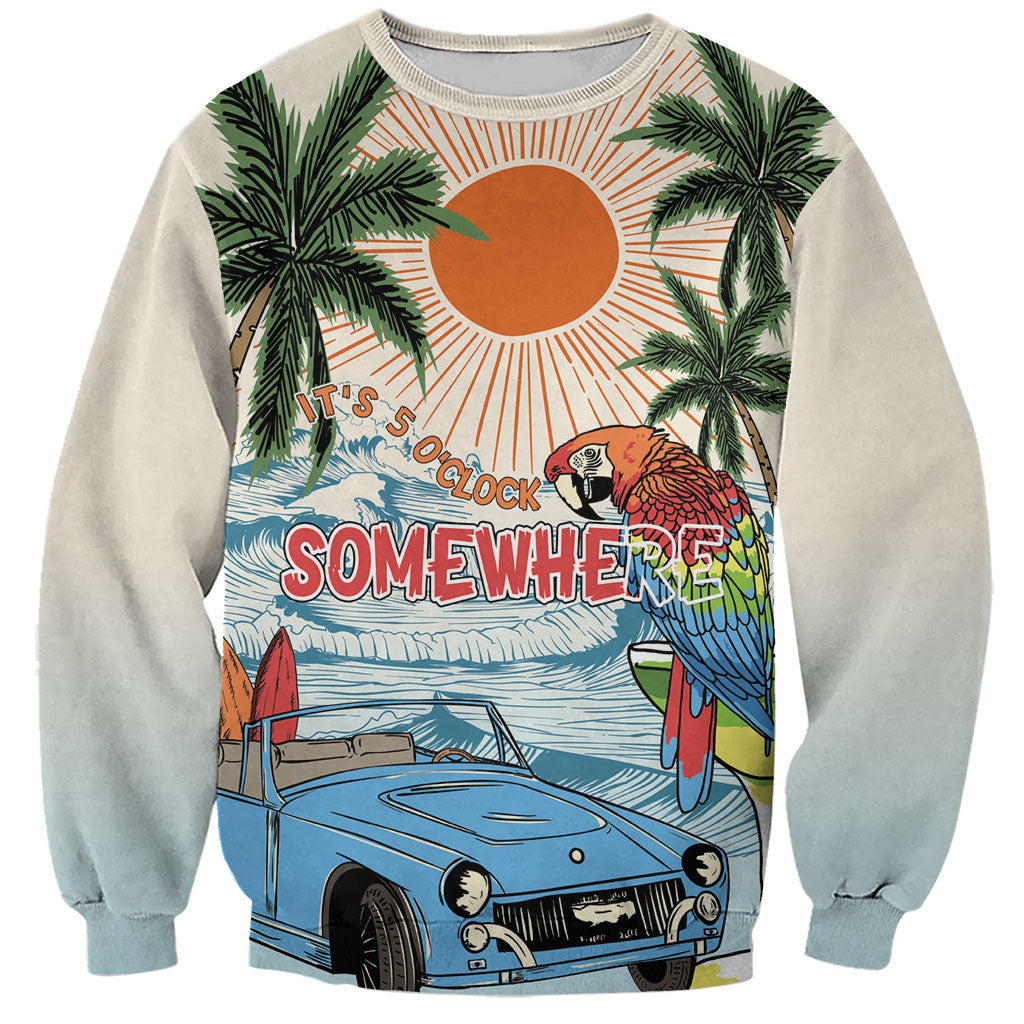 Summer Holiday It's 5 o'clock Somewhere Vintage Hawaii Sweatshirt
