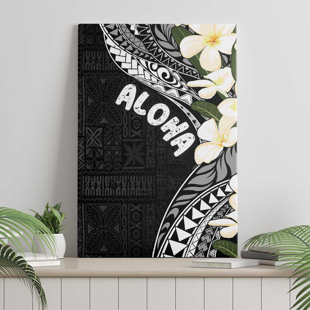 Aloha Hawaii Festive Canvas Wall Art Frangipani Lace Classic