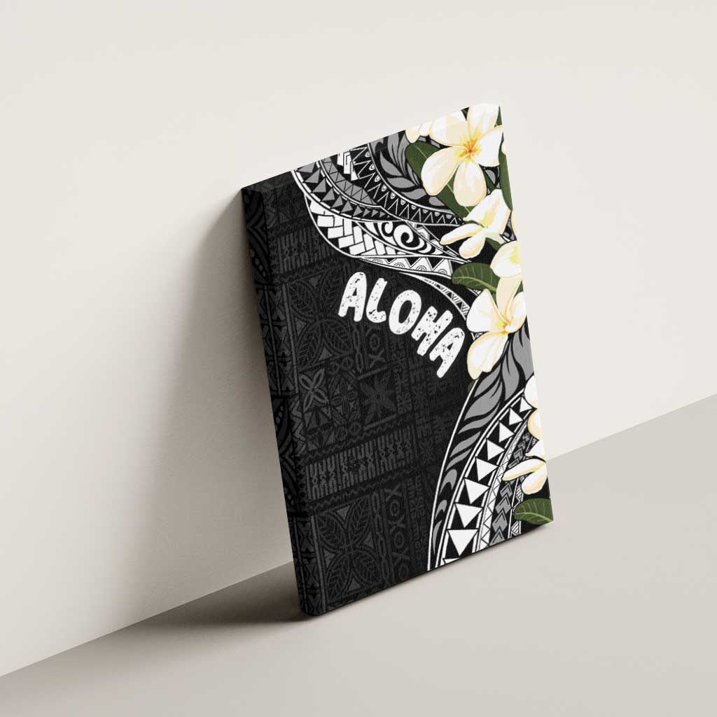 Aloha Hawaii Festive Canvas Wall Art Frangipani Lace Classic