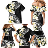 Aloha Hawaii Festive Family Matching Mermaid Dress and Hawaiian Shirt Frangipani Lace Classic LT7 - Polynesian Pride